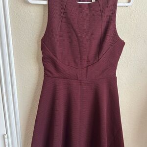 Burgundy Sleeveless Dress